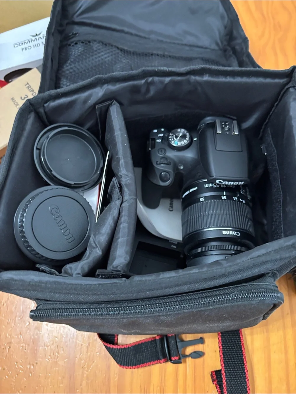 Canon DSLR Camera in Black with 18-55mm Lens